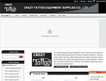 Tablet Screenshot of crazytattoo-supplies.com